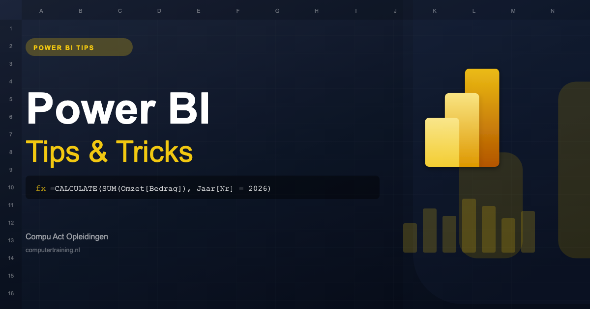 Een dashboard maken in Power BI: de eerste stappen